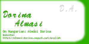 dorina almasi business card