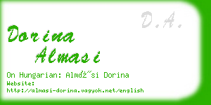 dorina almasi business card